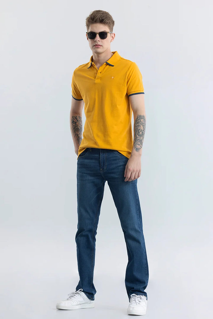 Nadia Mustard Polo T-Shirt