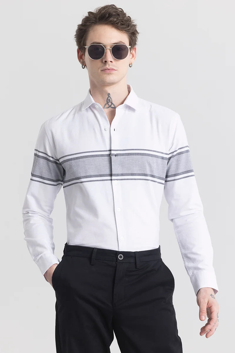 Stripelush White Stripe Shirt