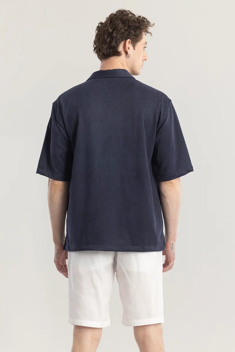 Chilluxe Navy Oversized Shirt