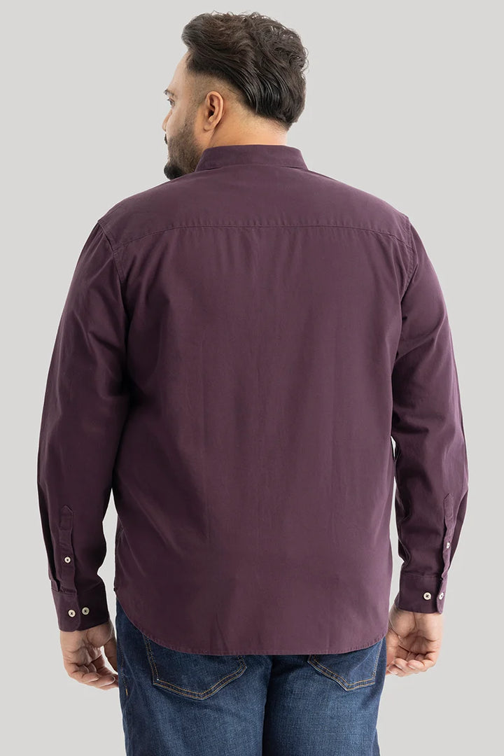 Lucia Burgundy Plain Shirts