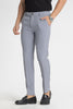 Light Grey Checks Slim Fit Trousers