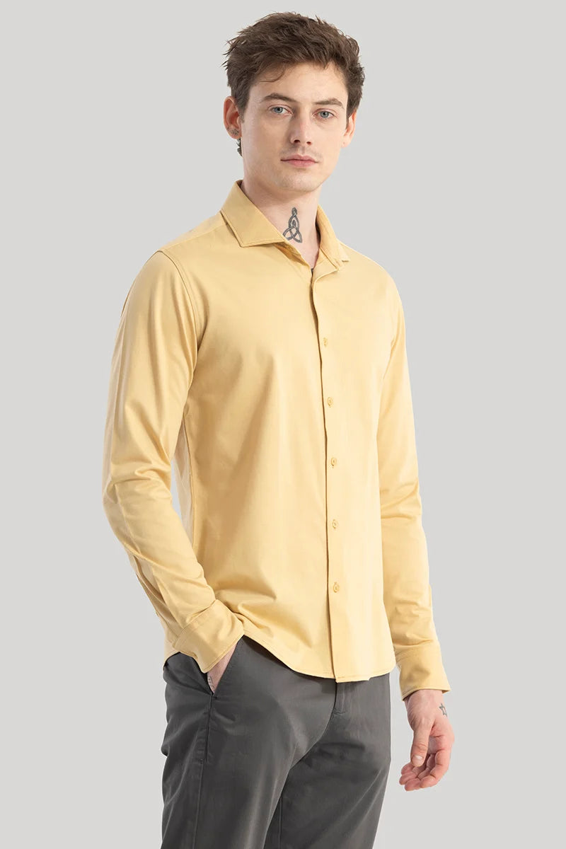 Ulrik Yellow Plain Shirt