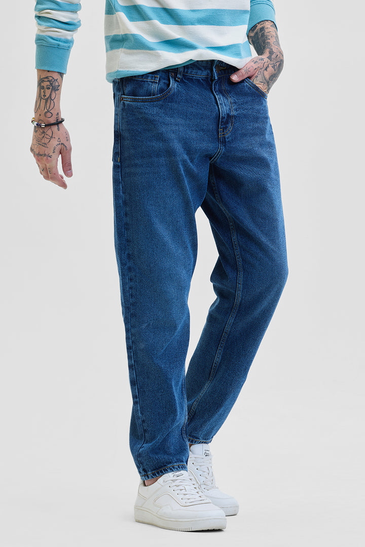 Dark Blue Baggy Fit Jeans