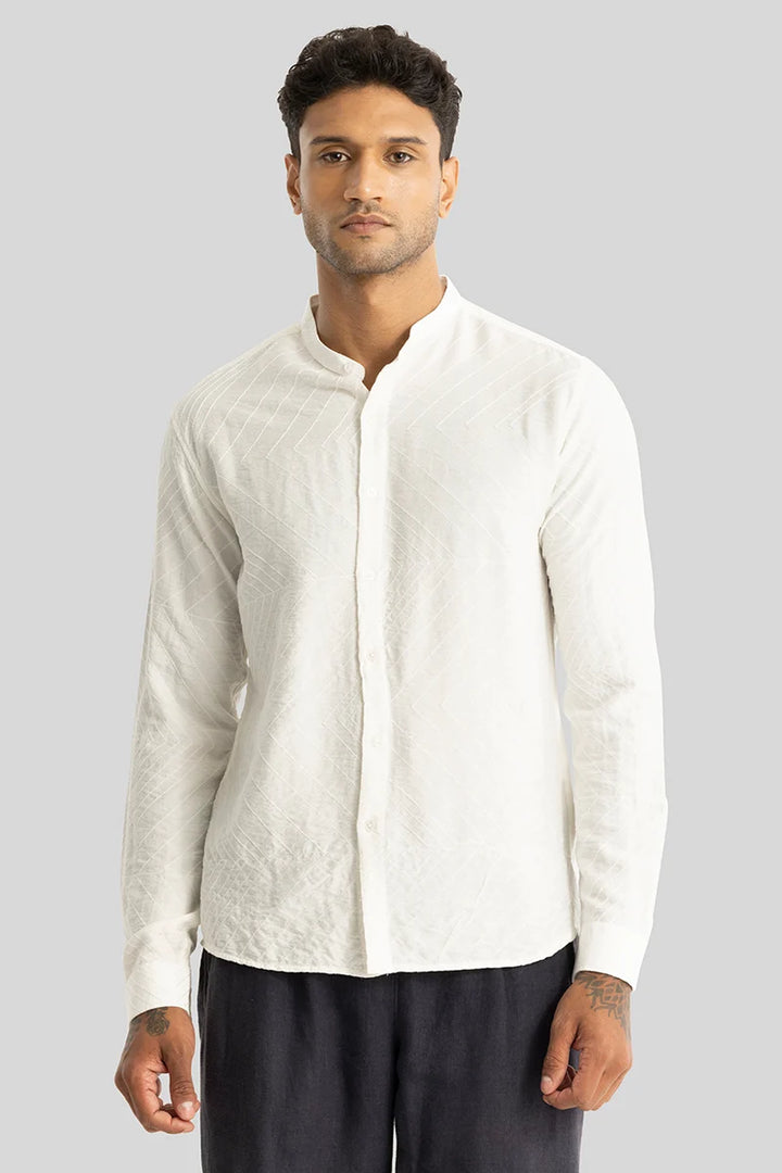 Isabelle White Embroidered Shirt