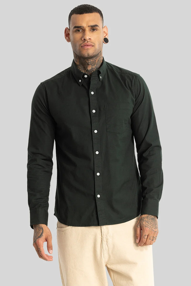 Dark Green Oxford Shirt