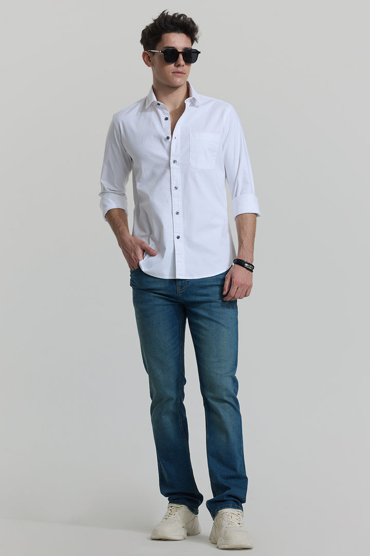 White Slim Fit Shirt