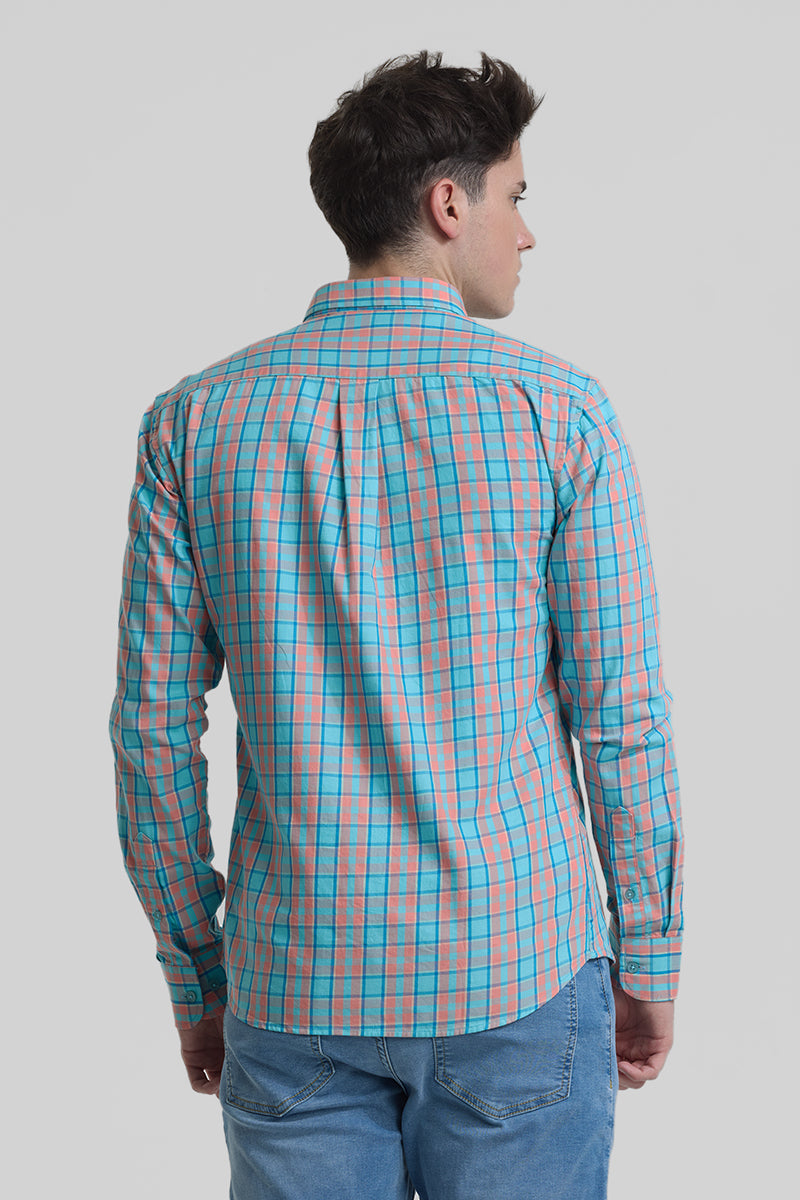 Blue Checks Slim Fit Shirt