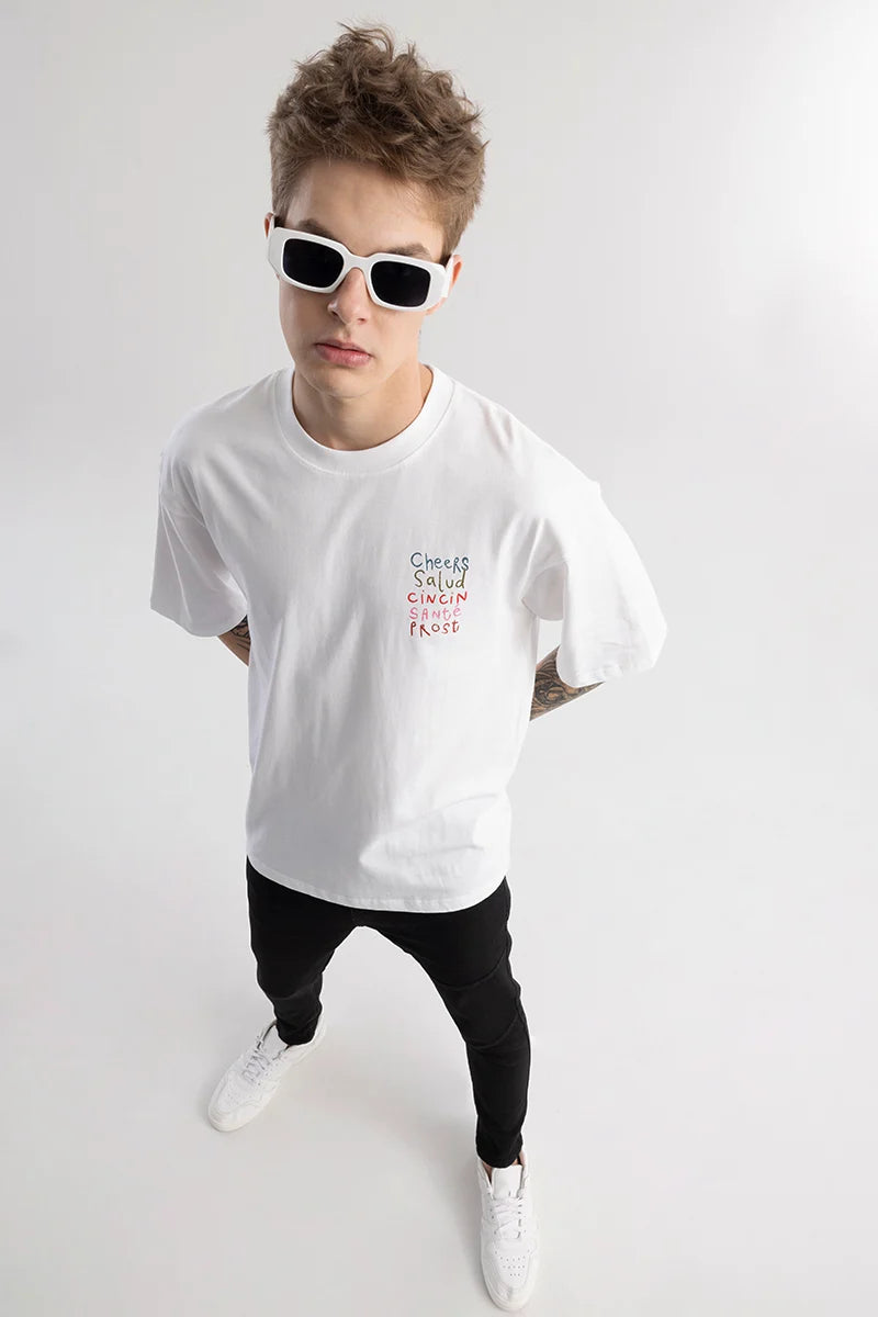 Toasti White Oversized T-Shirt