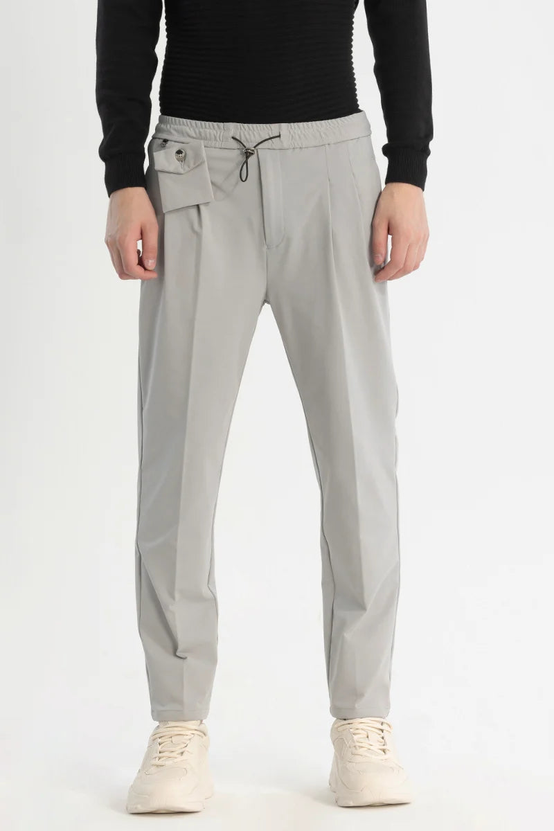 Grey Relaxed Fit Trousers