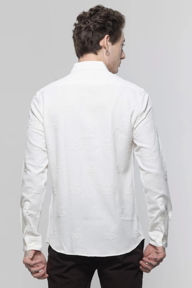 TextuRiche Snowy White Shirt