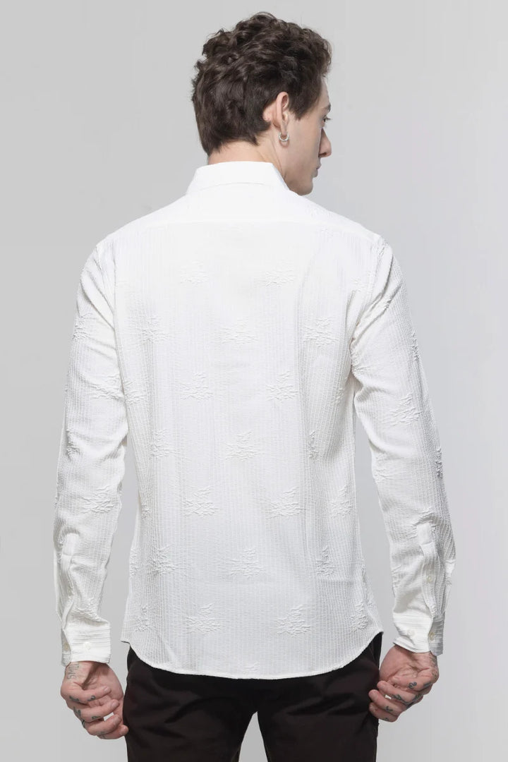 TextuRiche Snowy White Shirt