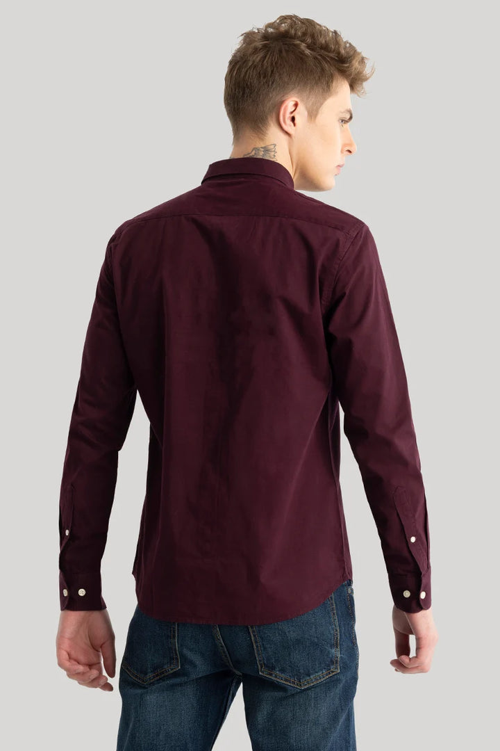 Maroon Oxford Shirt