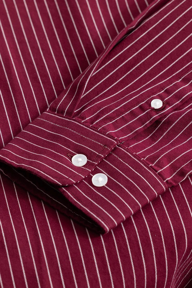 Lining Maroon Stripes Shirts