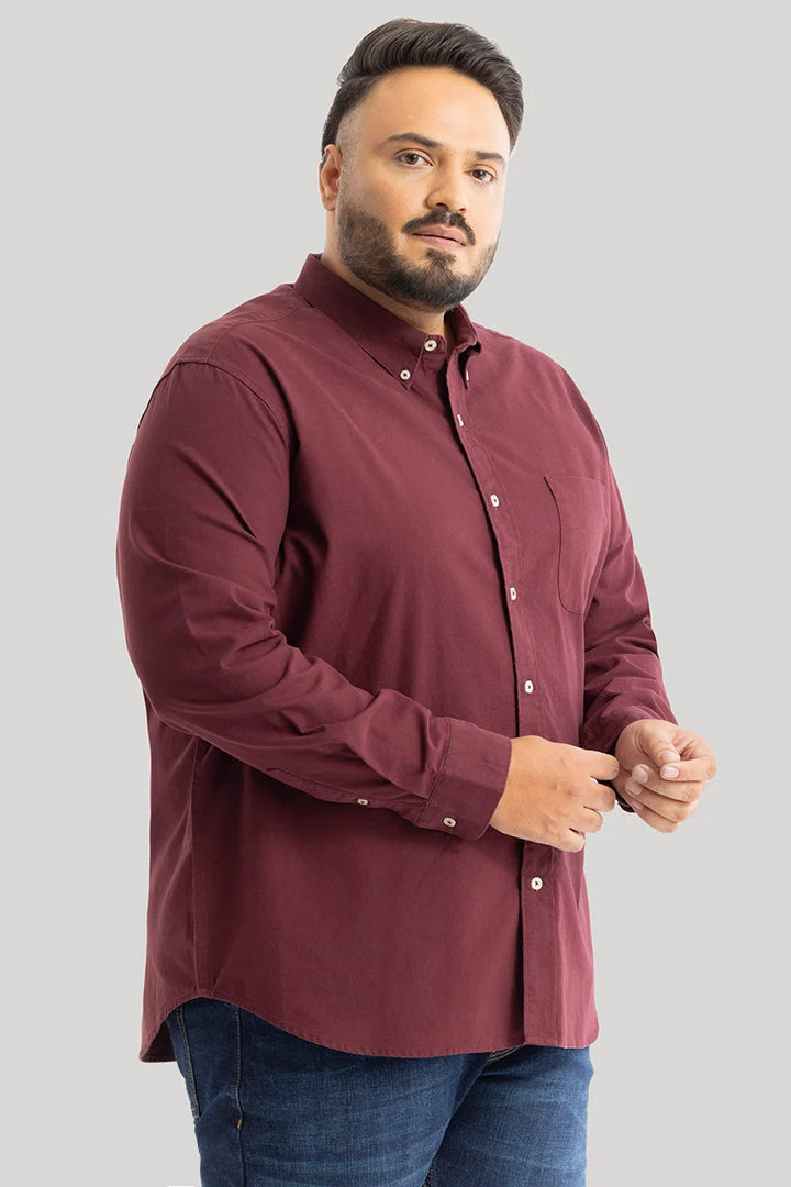 Lucia Maroon Plain Shirts