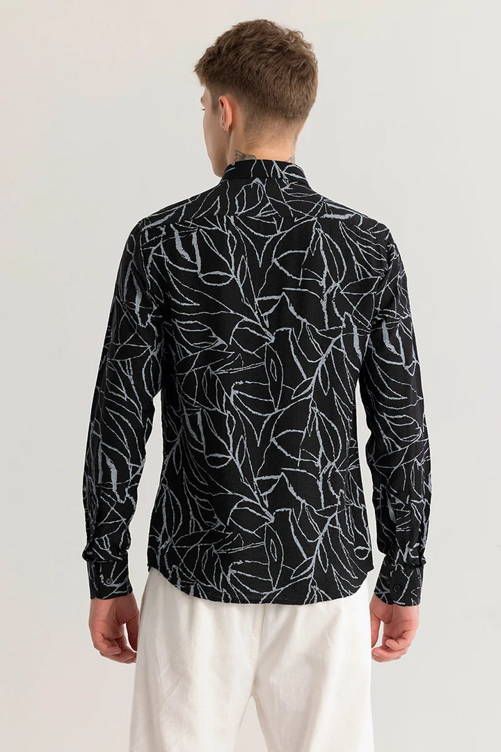 Finn Abstract Black Shirt