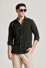 Black Textured Slim Fit Shirt