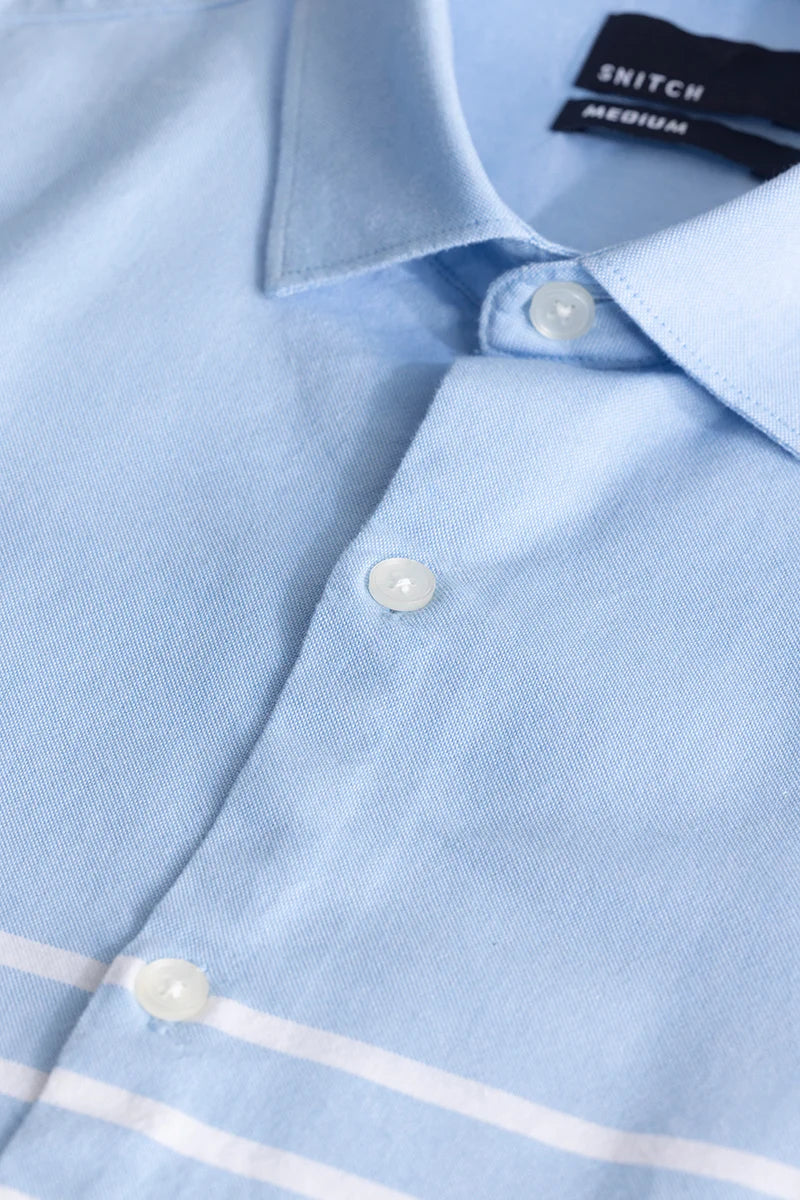 Line Thread Blue Stripe Shirt