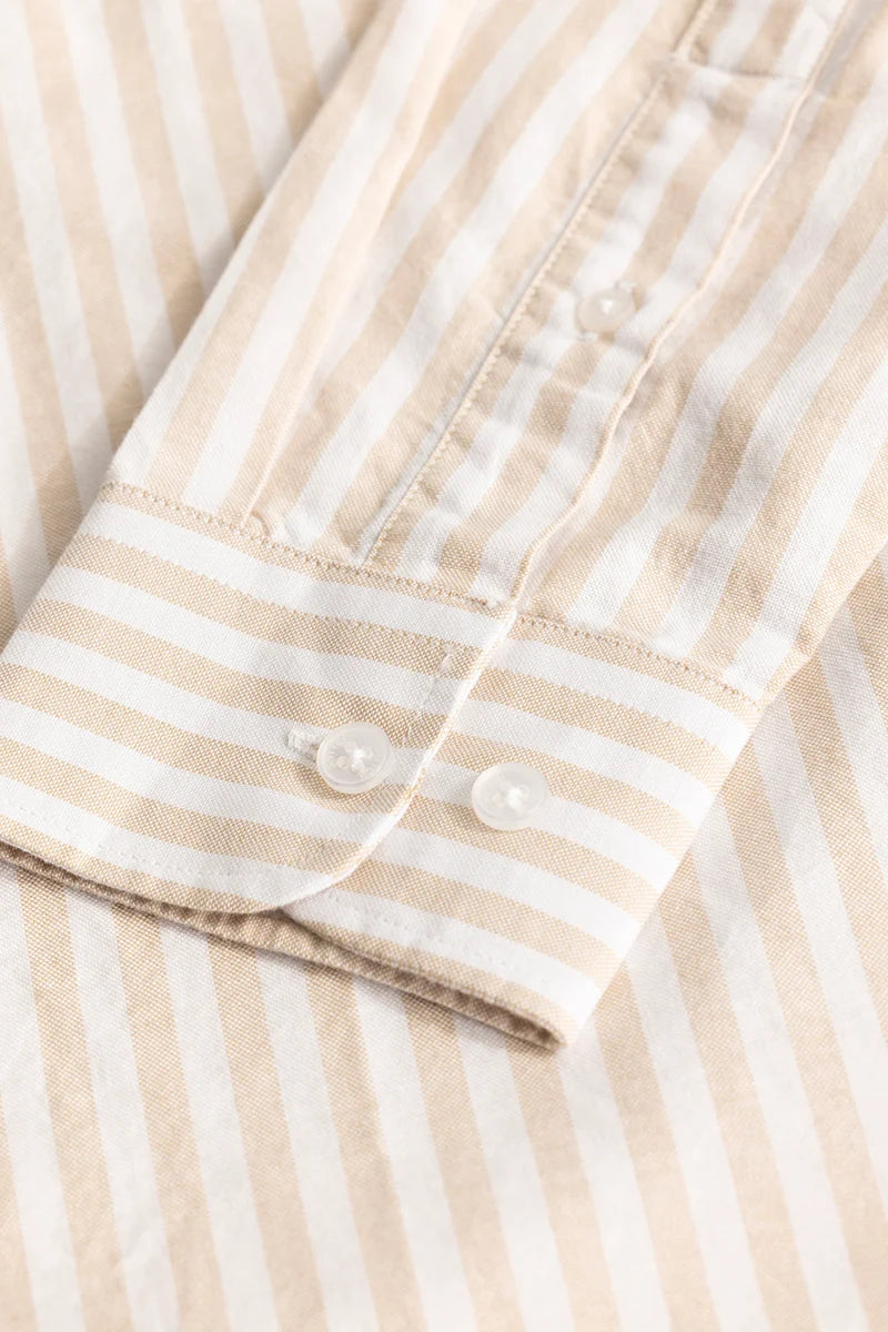 Beige Oxford Stripes shirt