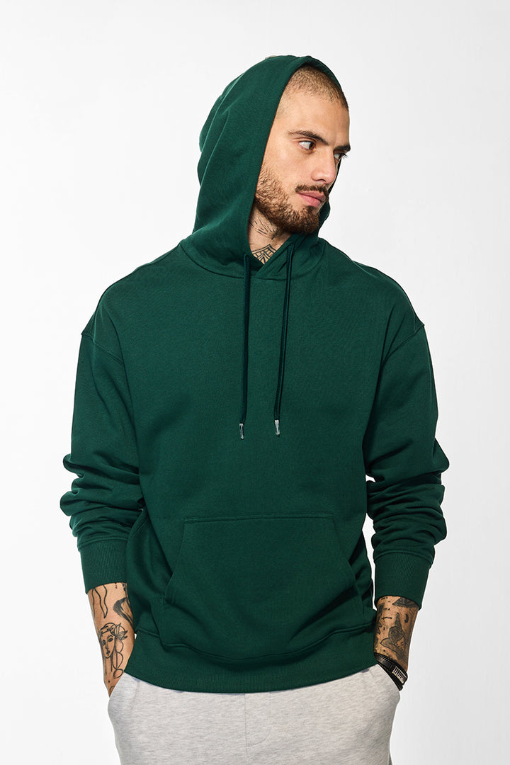 Core Lab Dark Green Solid Hoodie