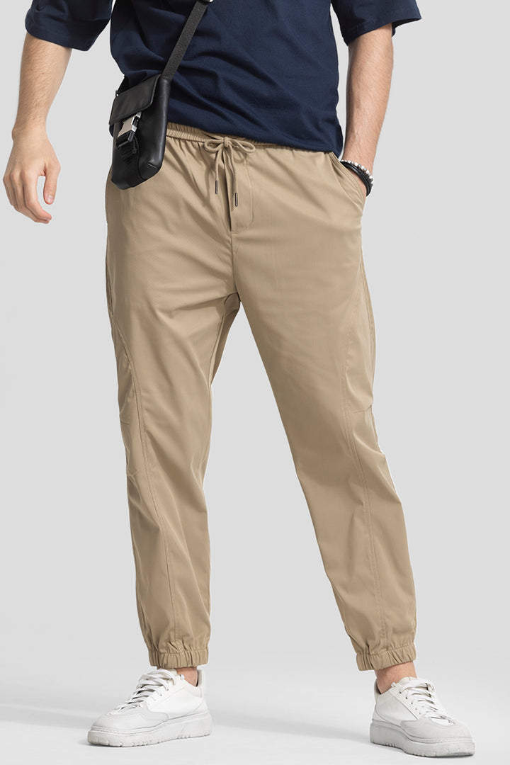 Khaki Relaxed Fit Jogger