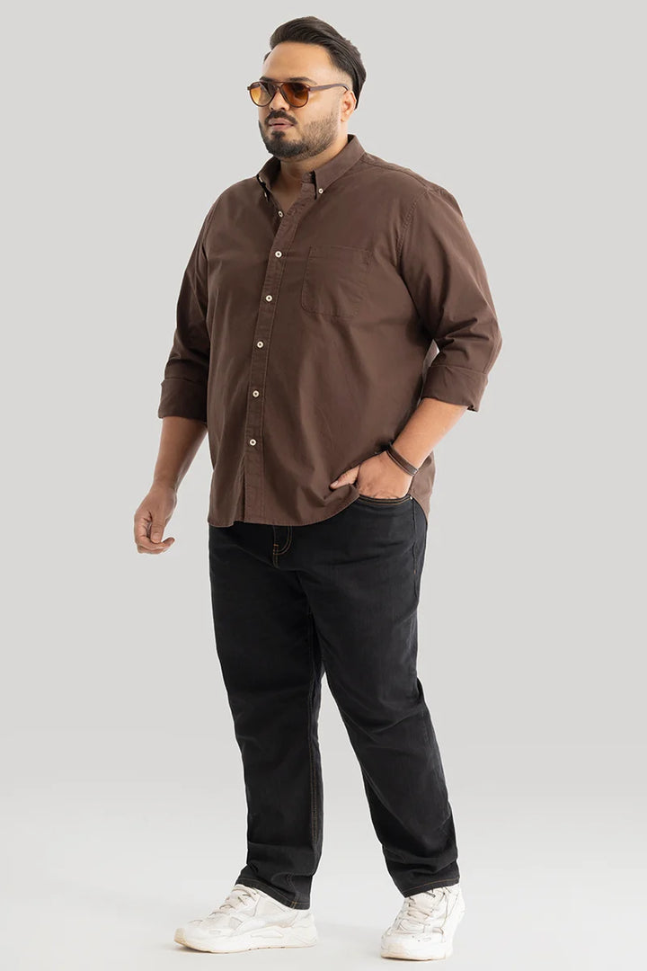 Lucia Brown Plain Shirts