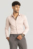 Pink Slim Fit Stretch Shirt