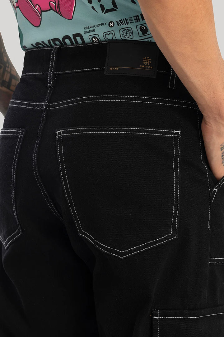 UrbanStreet Black Baggy Fit Jeans