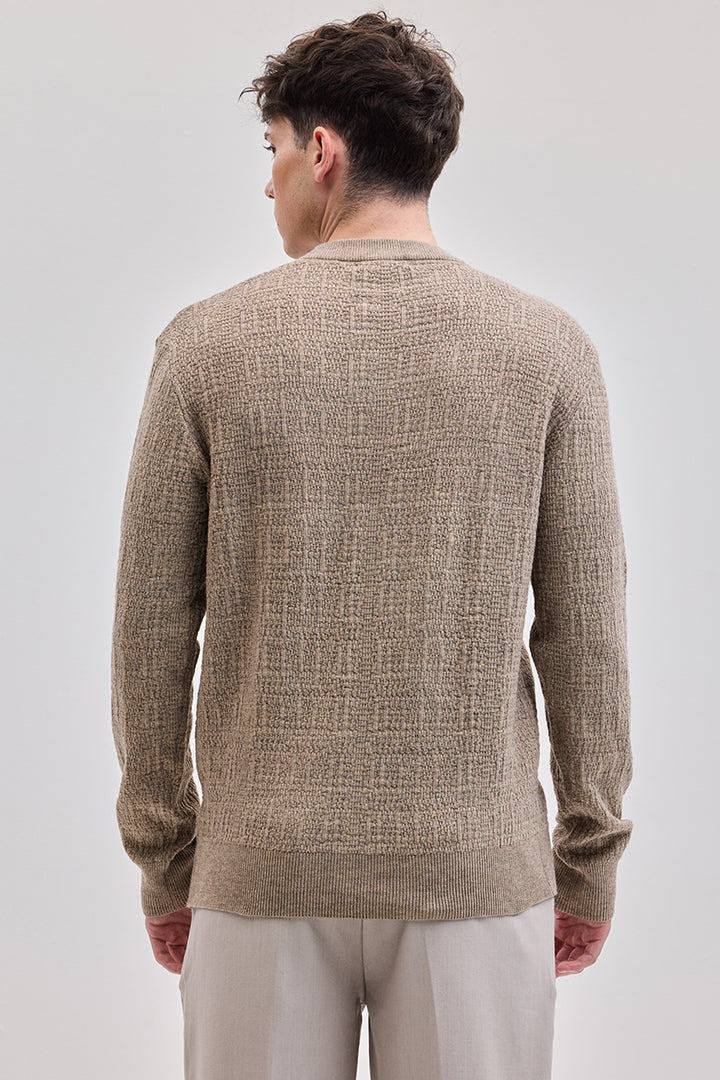 Beige Knitted Sweater