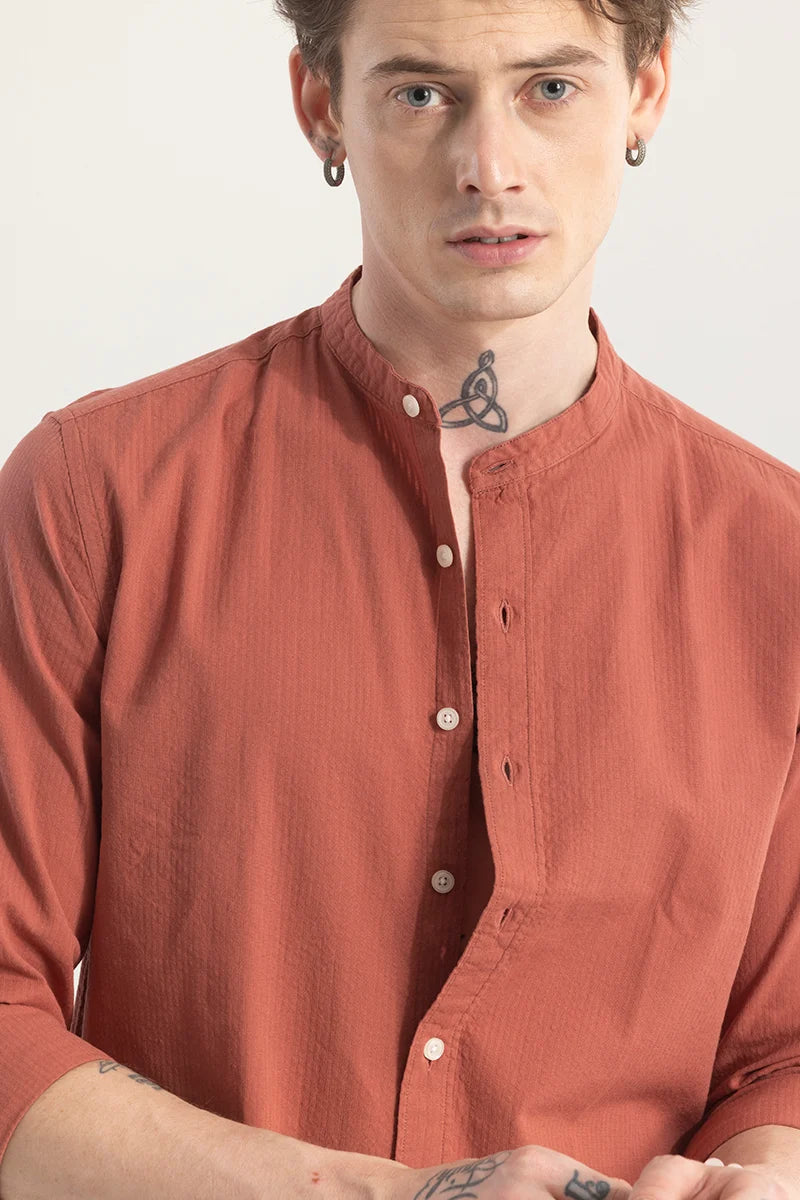 Rustique Coral Orange Shirt