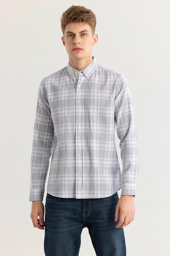 Plaidholic Grey Checks Shirt