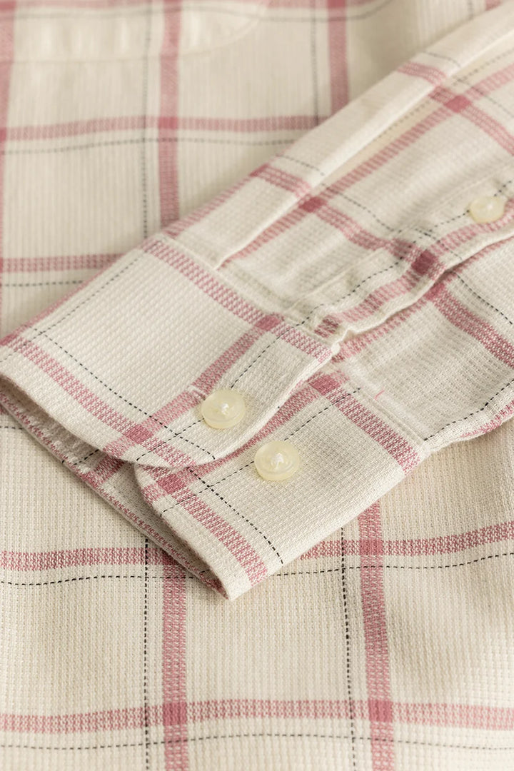 Scope Pink Checks Linen Shirt