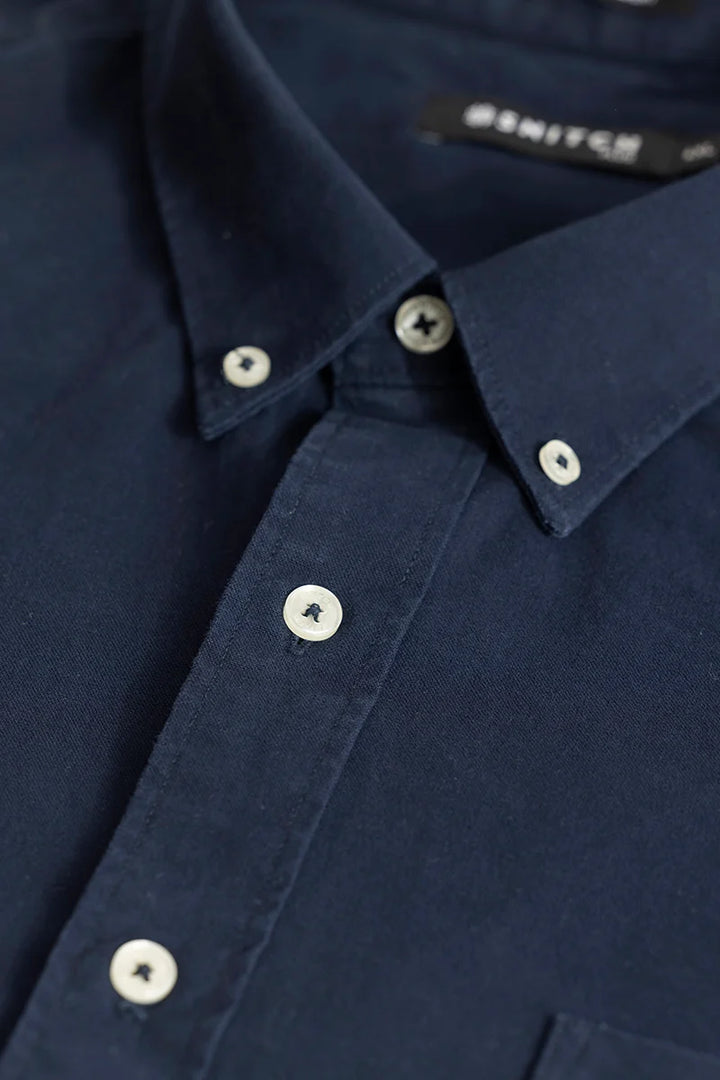 Lucia Navy Plain Shirts