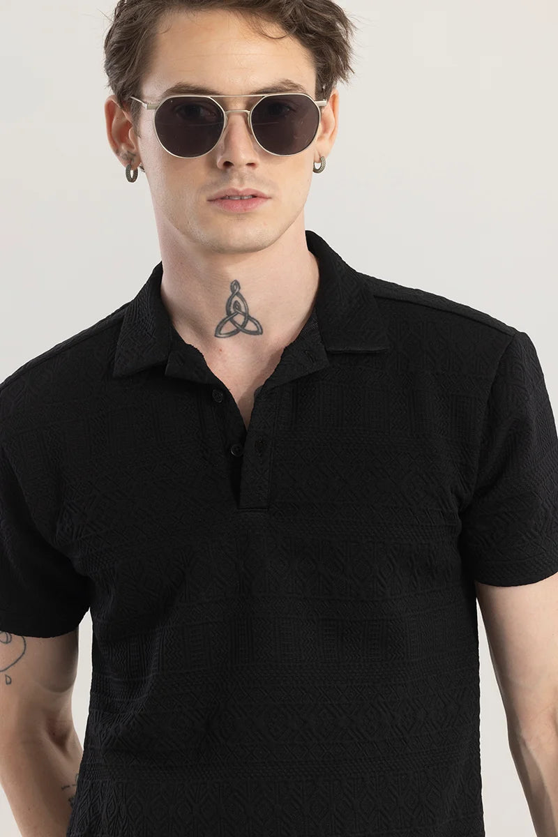 Stockade Black Polo T-Shirt