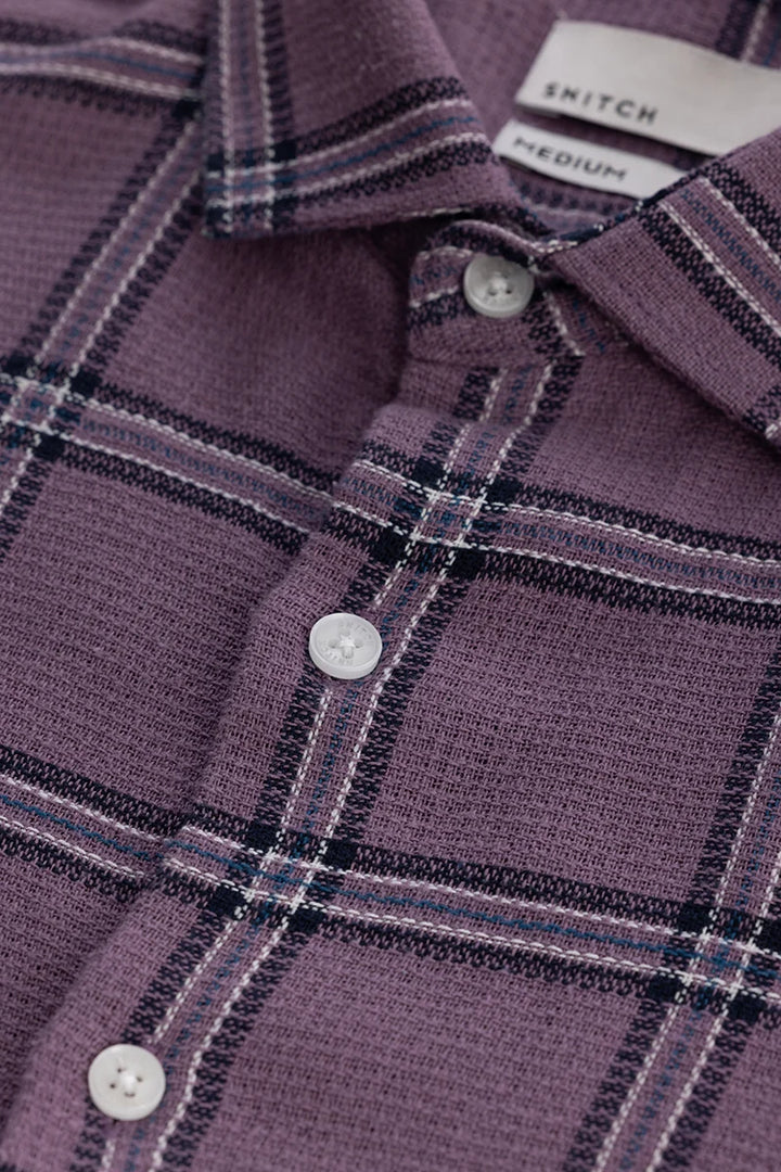 Siren Purple Checks Shirt