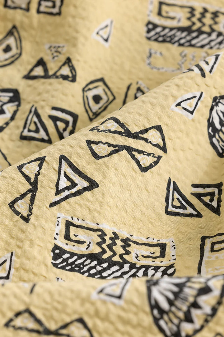 Arti Yellow Geometric Shirt