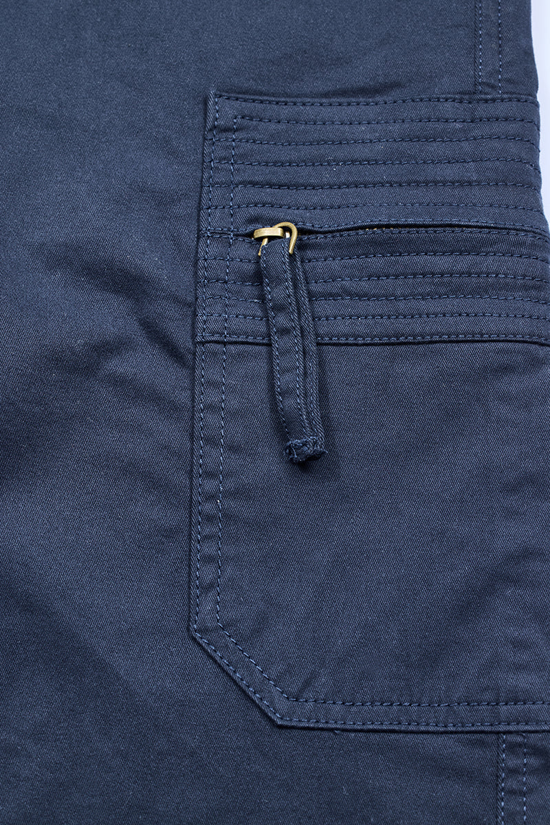 Navy Slim Fit Cargo Pants