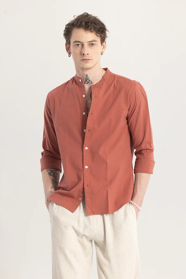 Rustique Coral Orange Shirt