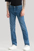 Olivier Blue Plain Straight Fit Jeans