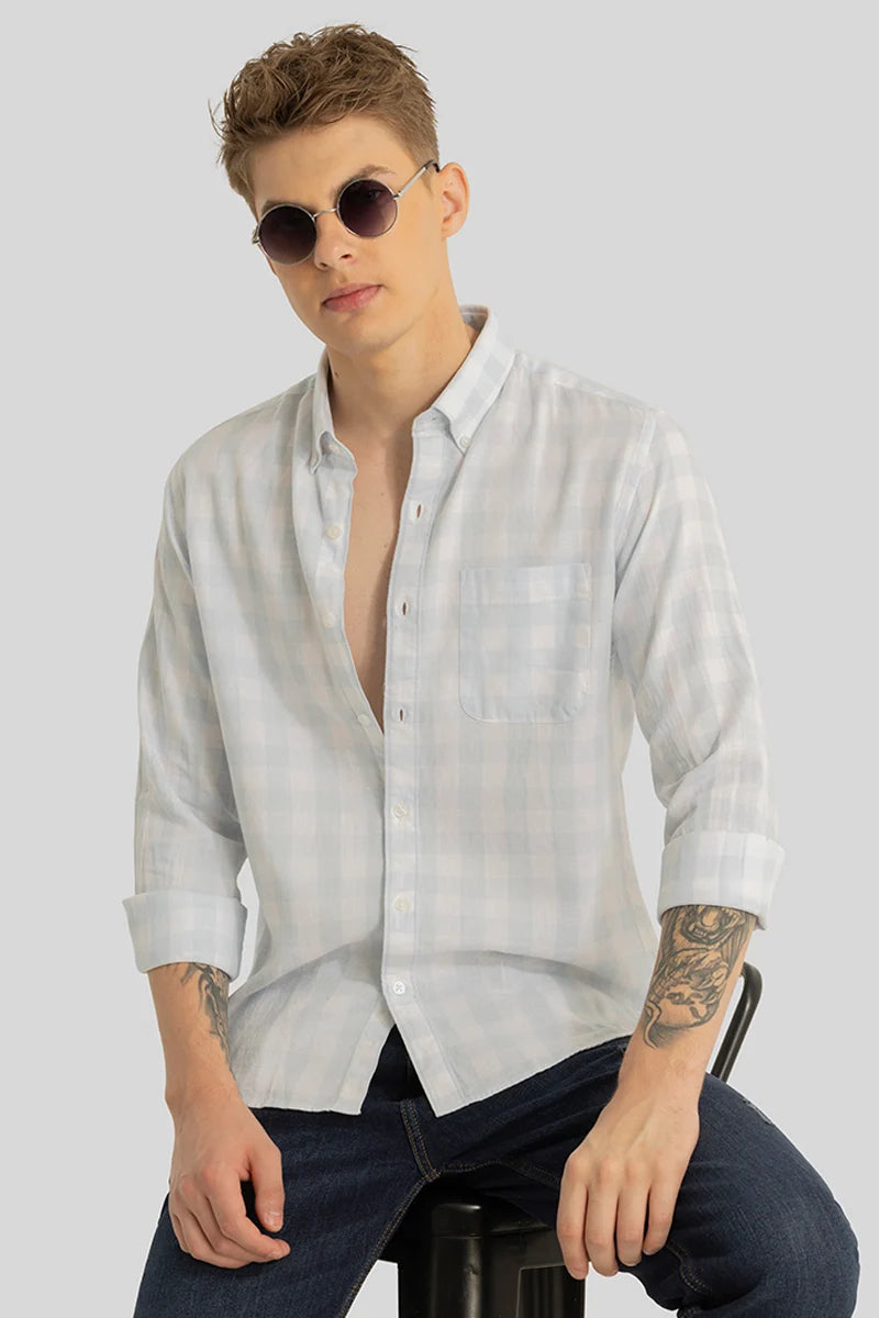 Nicolas Blue Checks Shirt