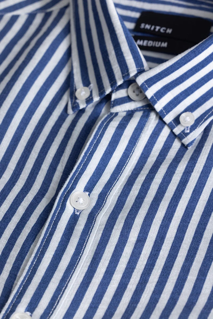 Stripehaven Blue Striped Shirt