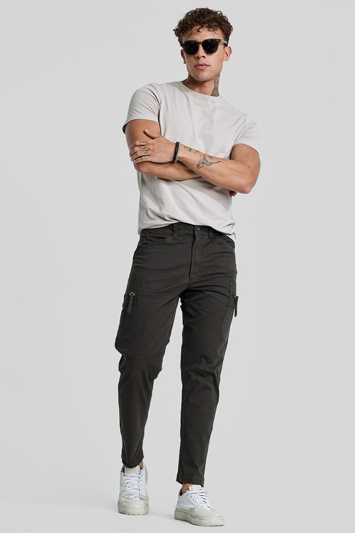 Olive Slim Fit Cargo Pants