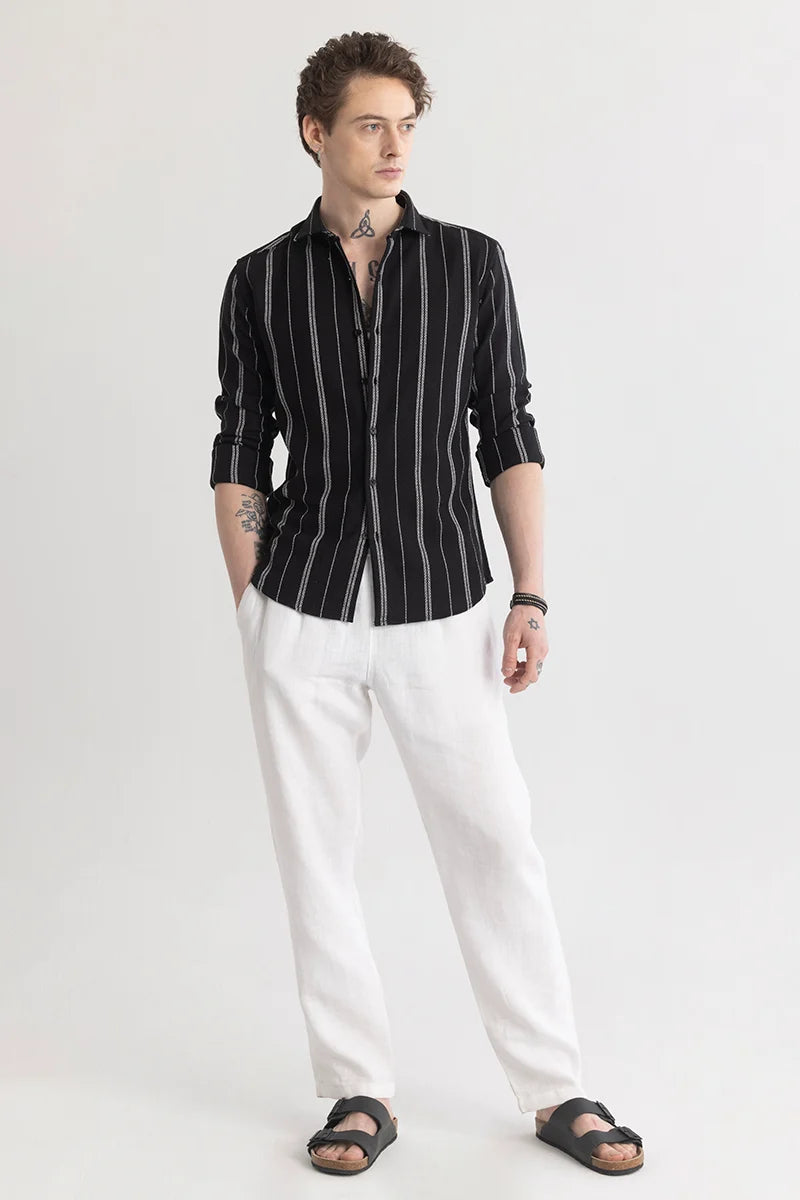 Stripient Stripe Black Shirt