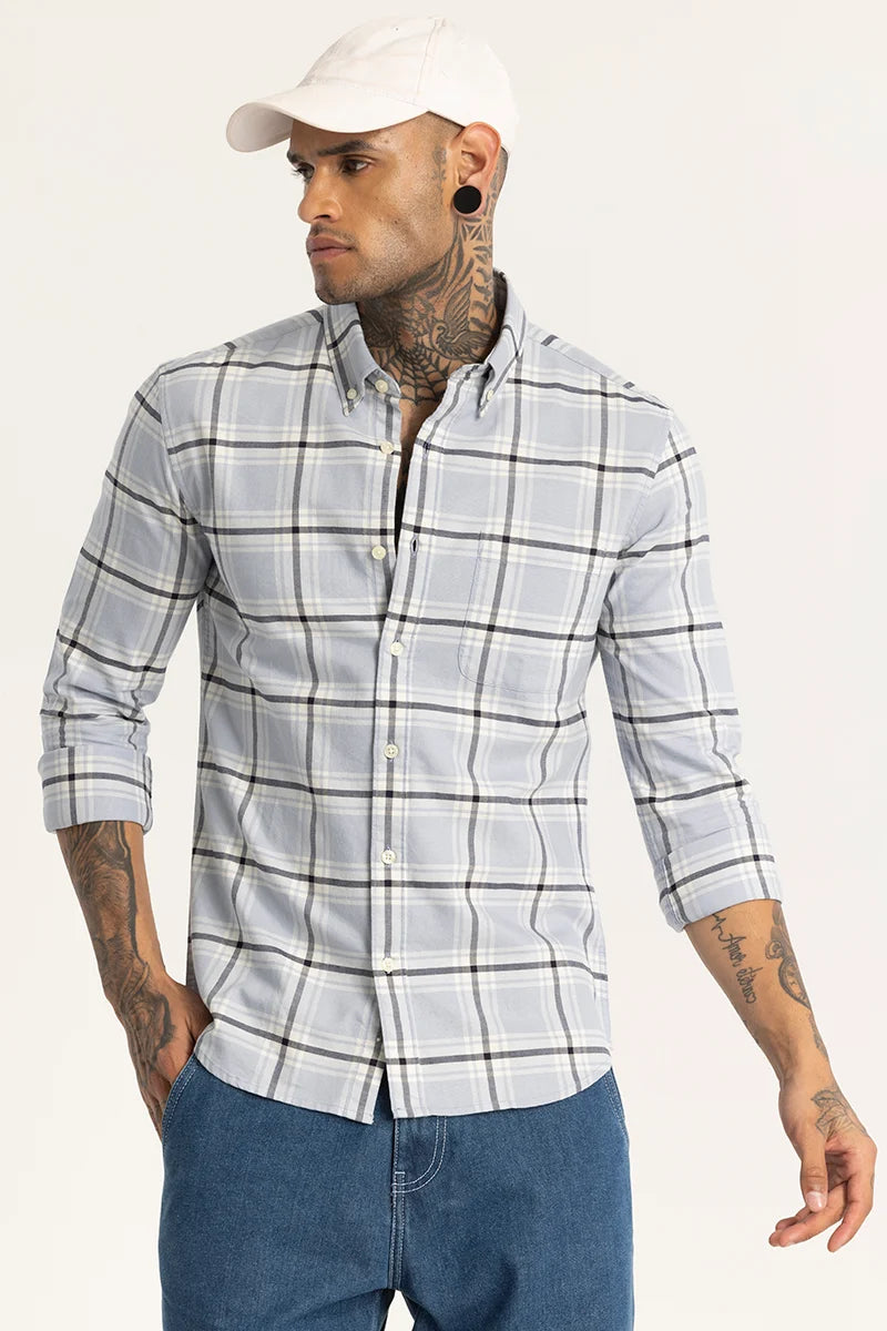 Light Blue Checks Shirt