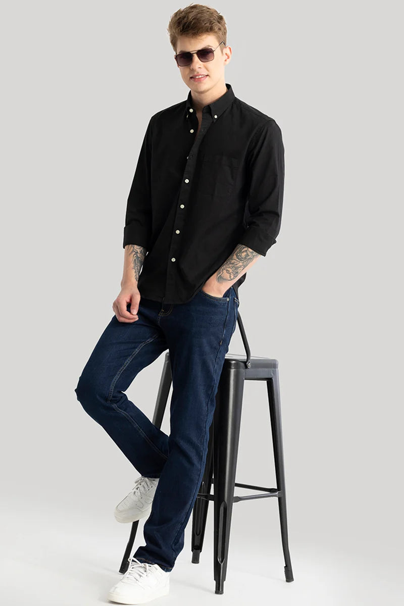 Black Oxford Shirt