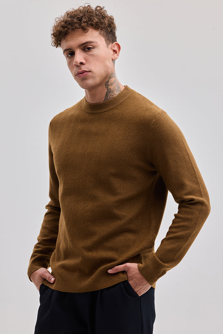 Brown Knitted Sweater