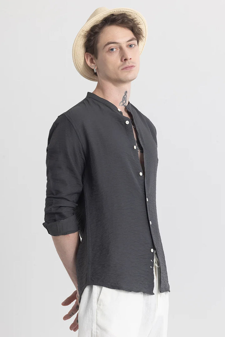 CharmShirt Plain Dark Grey Shirt