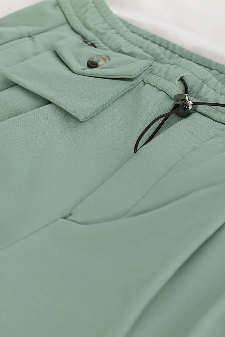 Green Relaxed Fit Trousers