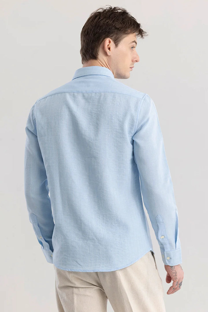 Linen Line Blue Stripe Shirt