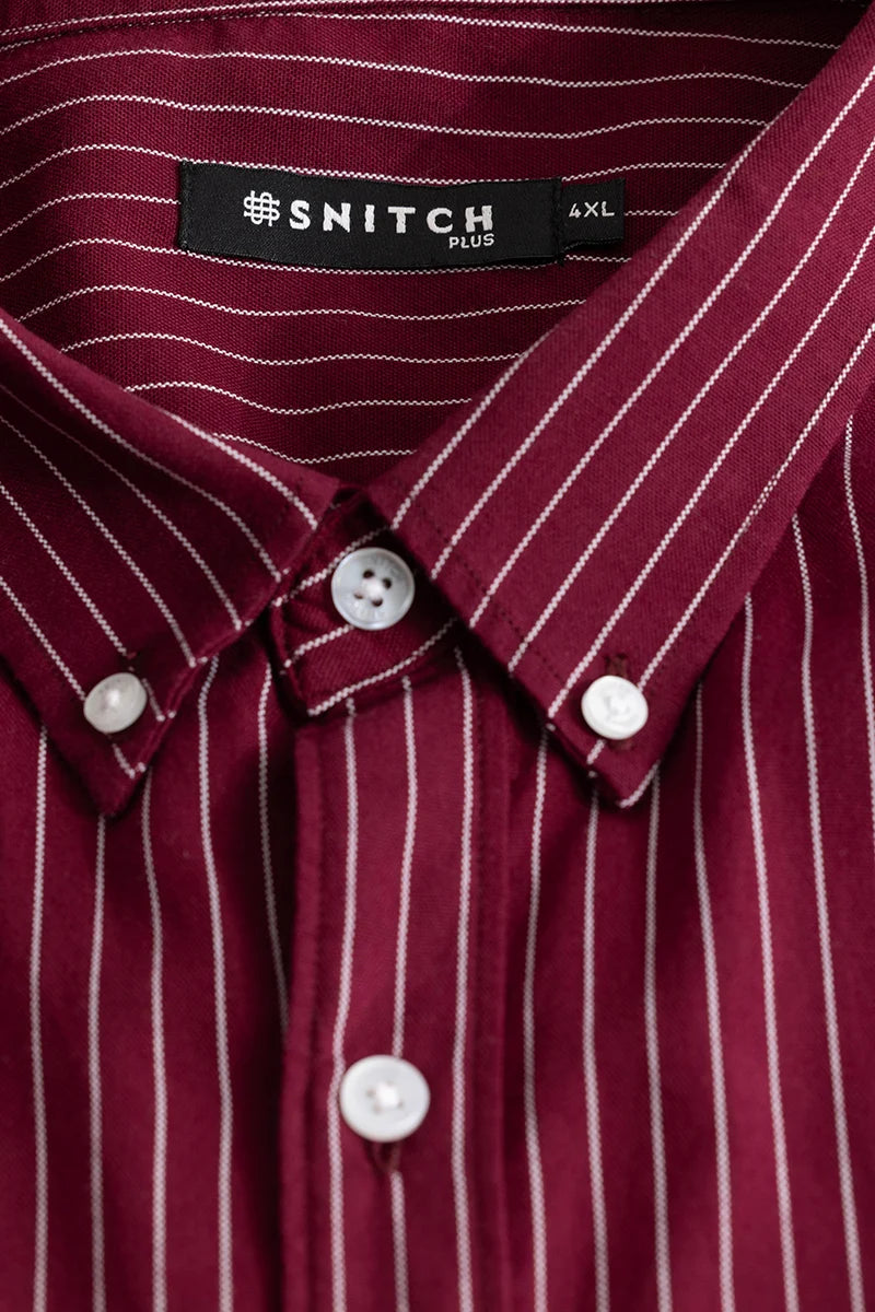 Lining Maroon Stripes Shirts