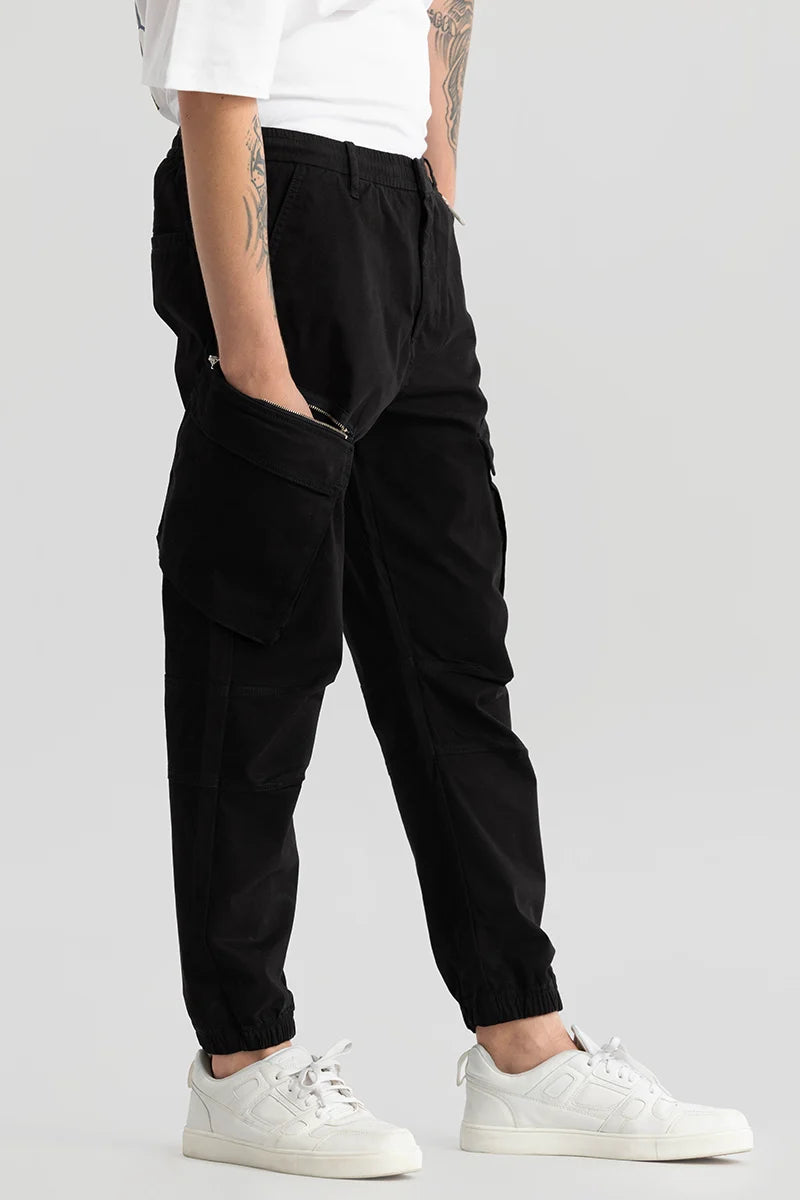 Thibaut Black Relaxed Fit Cargo Pant